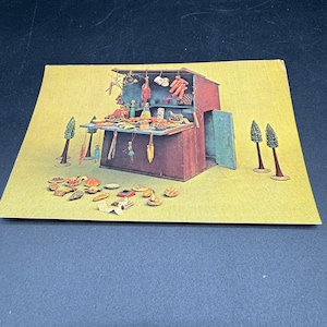 Cartolina del Museo della Casa delle Bambole di Washington, raro negozio di giocattoli di Zurigo, esposizione del 1800 circa