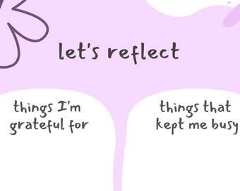 Reflection Digital Printable Download Worksheet for Easy Reflection