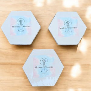 Crea tu propia baraja de tarot hexagonal personalizable, acabado blanco puro, plantillas de cartas