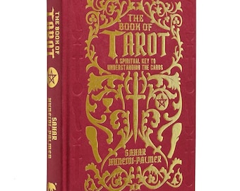 Gilded Red Hardcover Tarot Book: Mystic Archives Edition