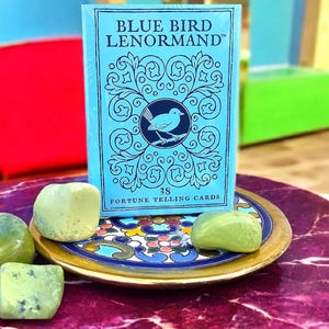 Bluebird Lenormand Oracle Deck & Guidebook + GRATIS reisetui | Waarzeggerij met 36 kaarten | Waarzegkaarten met opbergtas