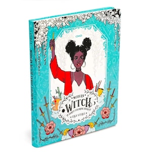 Modern Witch Tarot Coloring Book by Lisa Sterle | Tarot Companion Book | Diverse & Empowering Art