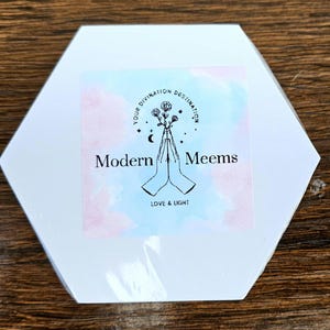 Cartas de Tarot con forma hexagonal, baraja personalizable, acabado blanco puro, juegos de 40, 80 o 120, crea tu propio Tarot.