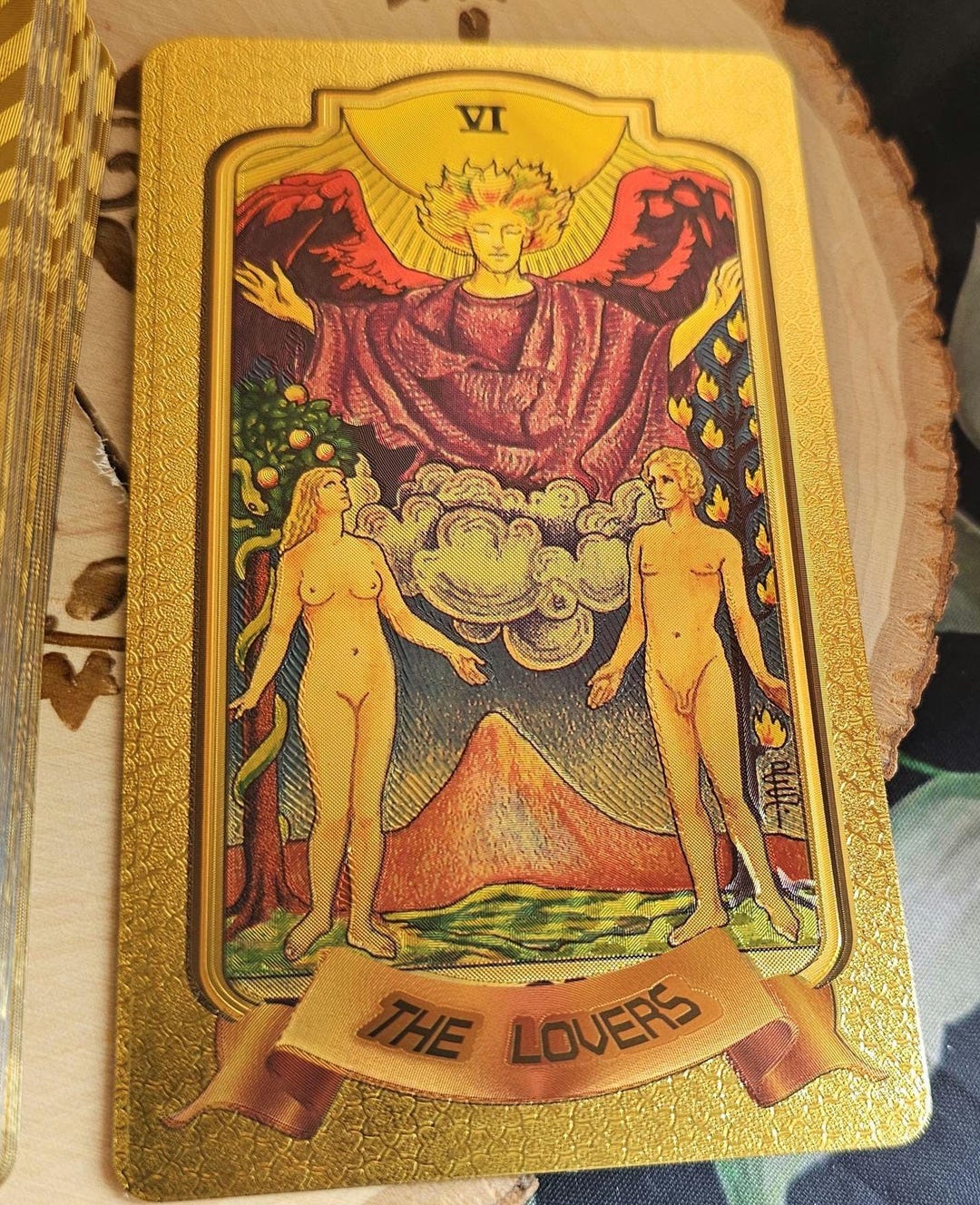 Traditional Gold Foil Tarot Cards - 78 Card Deck in Premium Gold Foil ...
