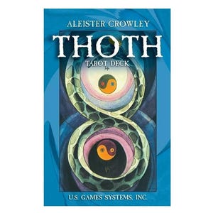 Baralho de Tarô Travel Crowley Thoth: Edição Suíça de 78 Cartas com Guia