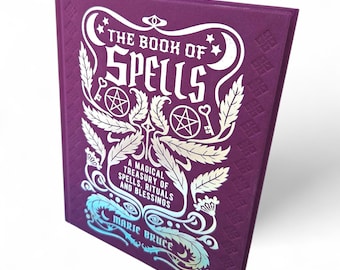 El Libro de Hechizos de Marie Bruce / Grimorio de lujo en tapa dura dorada con más de 250 rituales / Archivos Místicos Libro de Hechizos de Brujería
