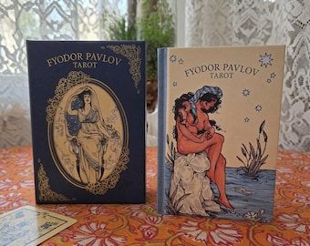Baraja de Tarot de Fyodor Pavlov / Arte moderno inclusivo, queer y trans / Guía con detalles en lámina dorada / 78 cartas