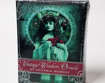 Vintage Wisdom Oracle Deck - 52 Goddess Diva Cards, Guidebook