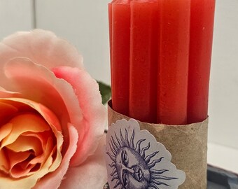 10 Red Chime Candles| Red Spell Candles- 5 Inch Red Candles for Rituals and Decor