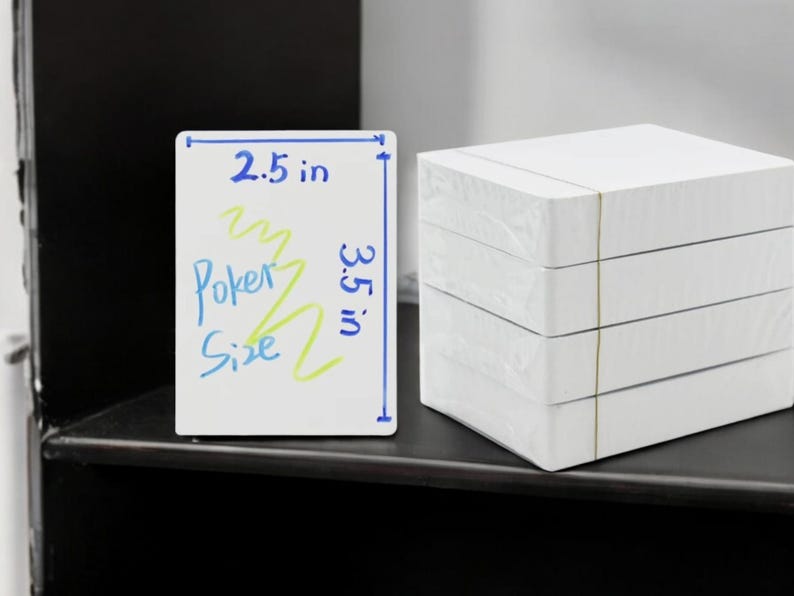 Create Your Own Lenormand or Playing Cards DIY Tarot Card Kit 56 Dry