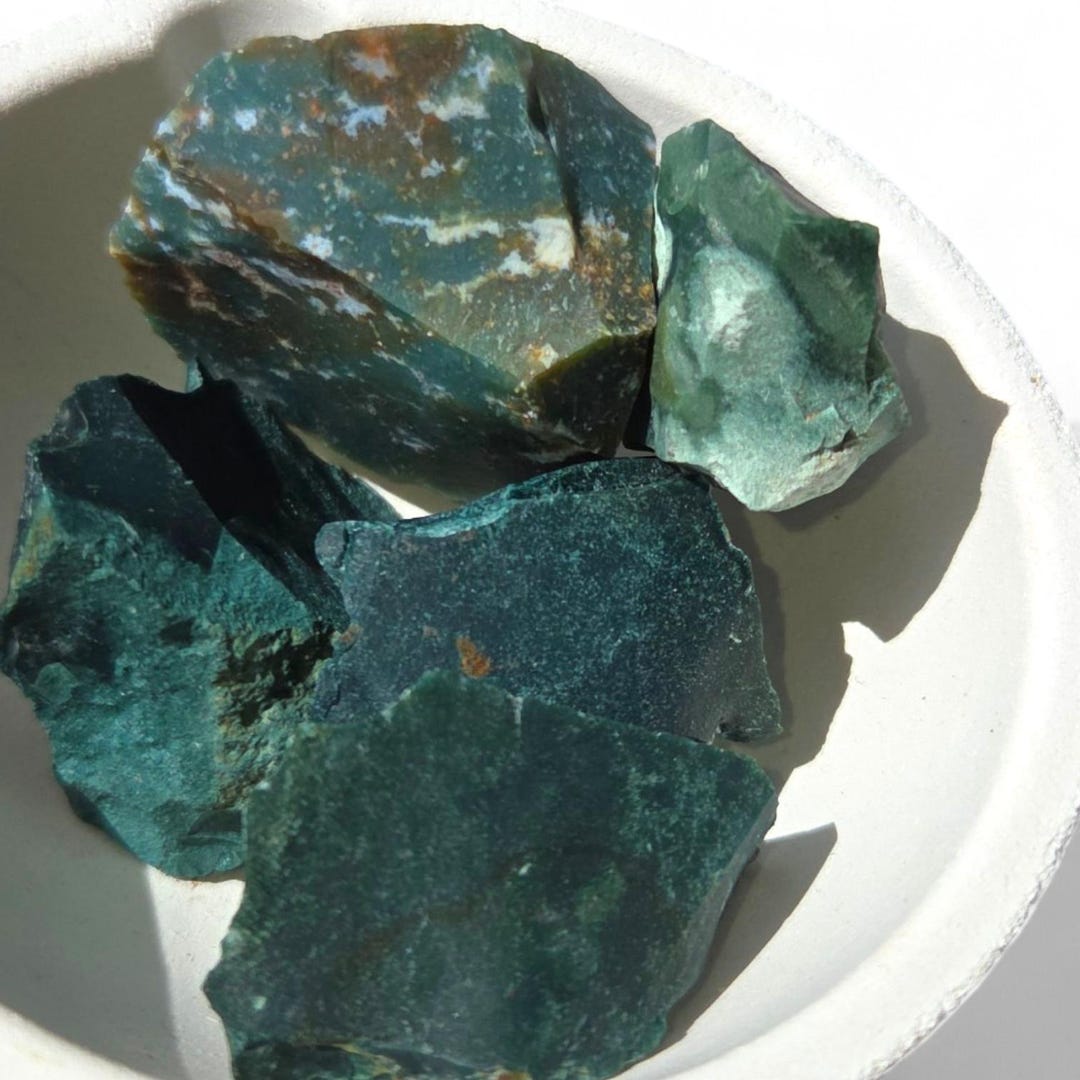 Rough Green Jasper Chunks – Natural Healing Crystal for Grids, Jewelry ...