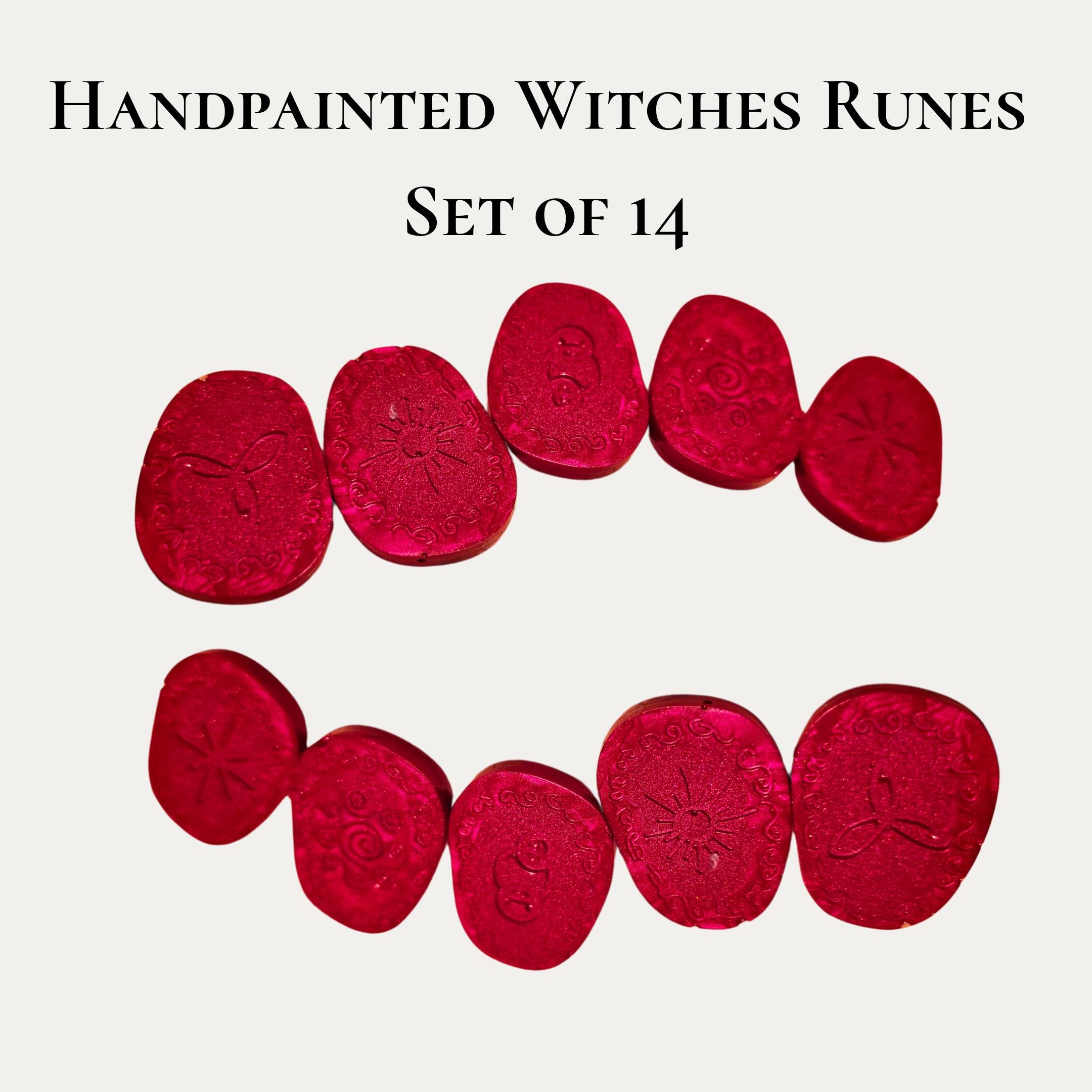 RUNA runa 天然石 star cluster series 14 Runes Stones for Divination, Ritual and Daily Practices