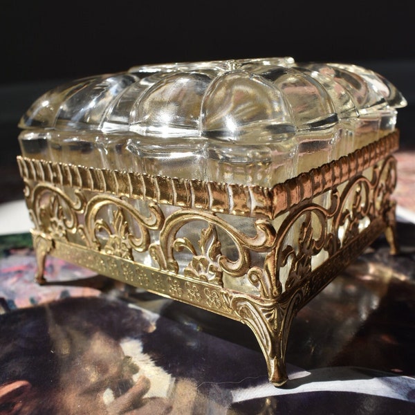 Glass Jewelry Box Etsy