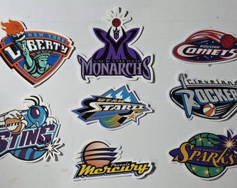 Original 8 WNBA teams sticker pack (Waterproof)