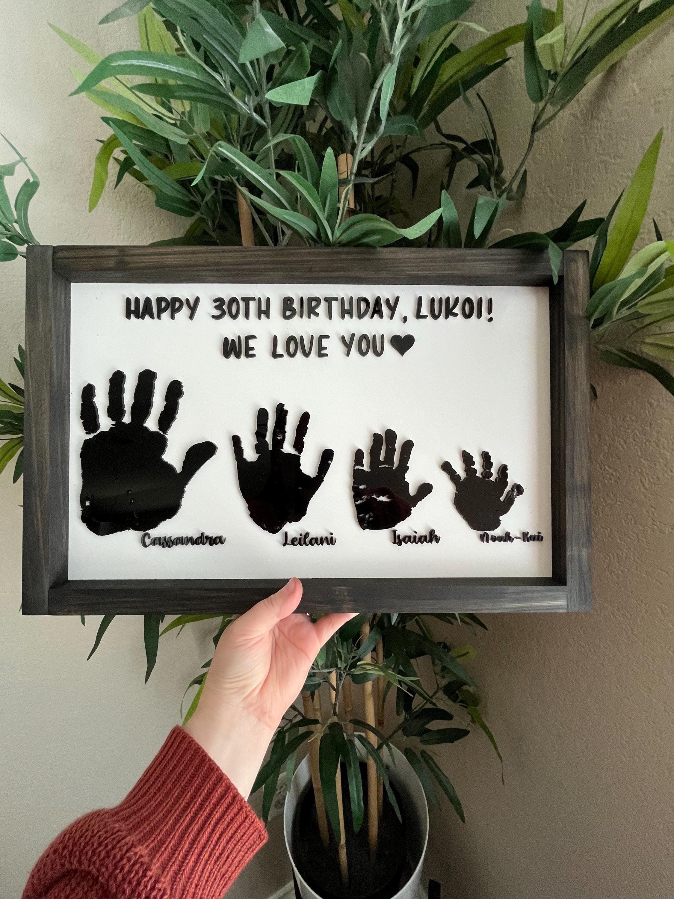 Personalized 3D Handprint Sign: Custom Family Keepsake - Etsy