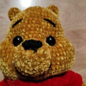 Plush Crochet Pooh Bear