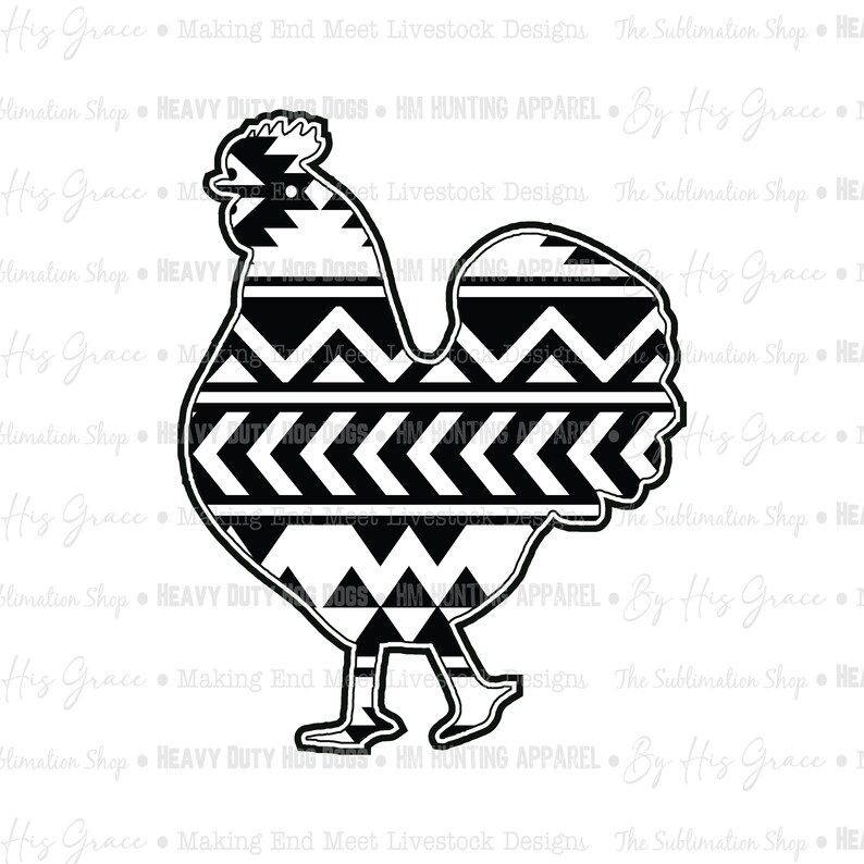 Aztec Chicken SVG Digital Download Digital Art Instant - Etsy