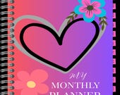 Undated Monthly Planner | Printable Budget & Goal Setting Planner | Digital PDF | Calendar + SMART Goals