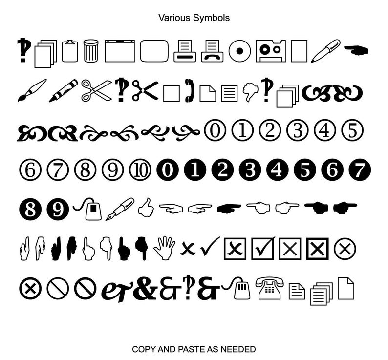 Popular Symbols and Shapes SVG Ai Png Dxf PDF Pack 1 - Etsy