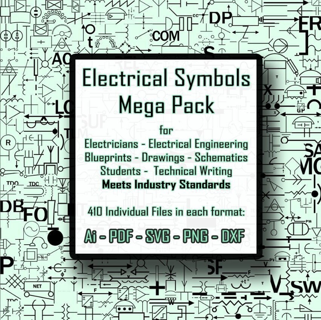 Electrical Symbols Mega Pack SVG Ai Png Dxf PDF - Etsy UK