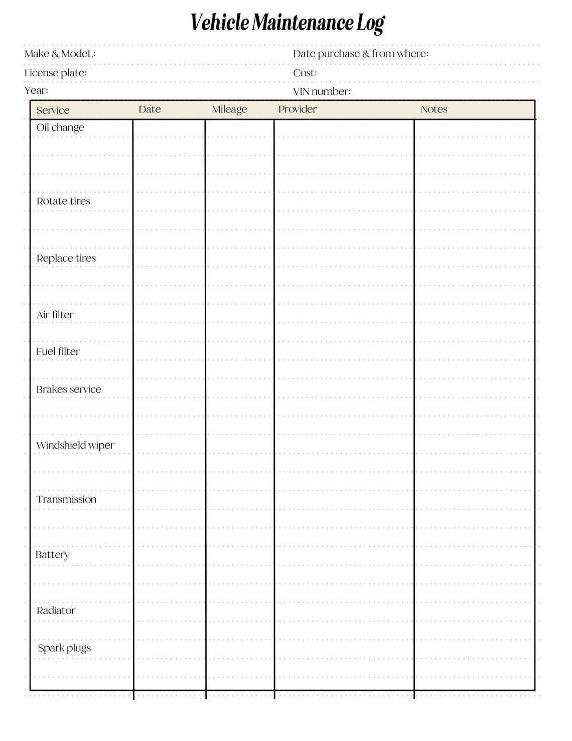 Printable Life Planner, Home Management Templates, Instant Download
