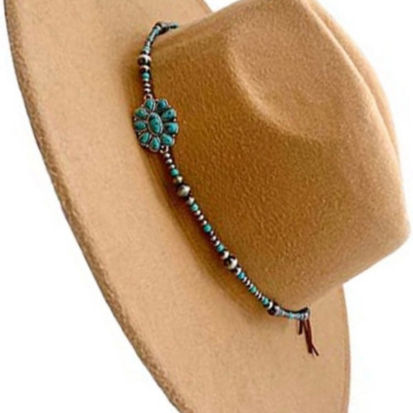 Beaded Hat Band Etsy