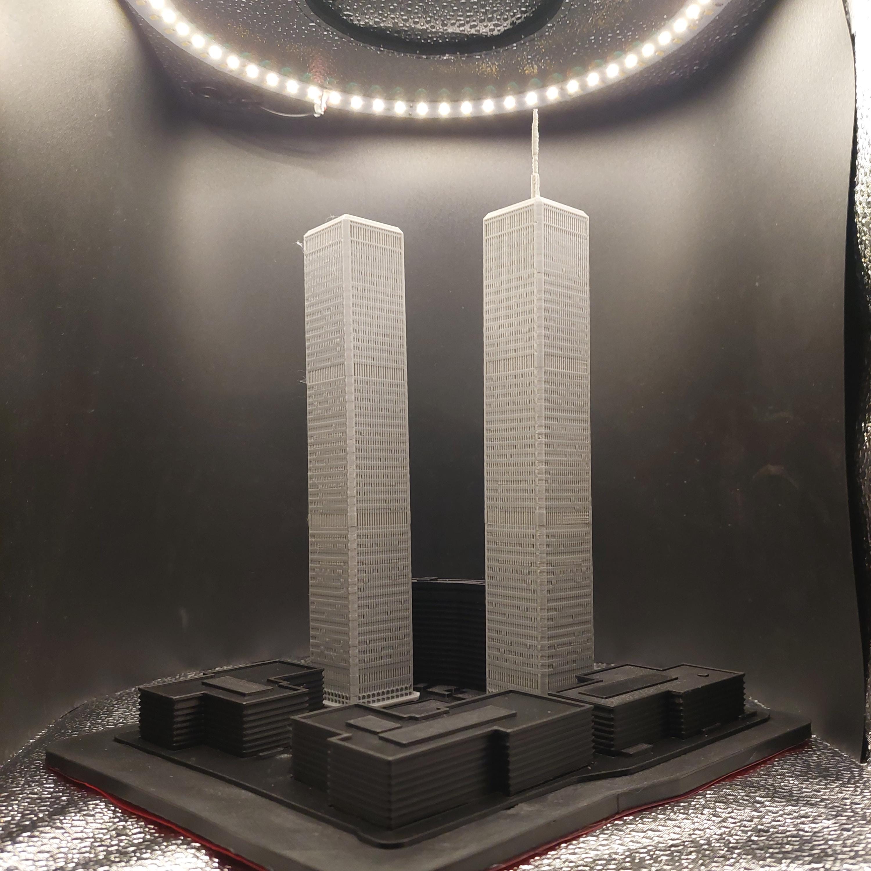 米国クリスタルワールド社 ワールドトレードセンター 置物 オブジェ