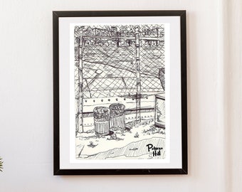 San Francisco Art Print, Jackson Park, Potrero Hill