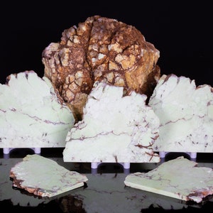 Lemon Chrysoprase / Citron Magnesite Rough Natural Slab Slice for Cabbing Cabochon from Australia / Green Yellow Crystal Gem