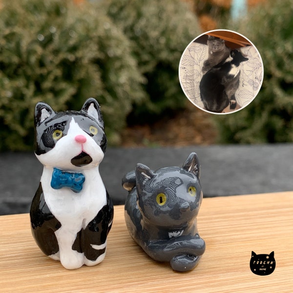 Custom pet figurine, custom dog desk friend, custom cat desk friend, pet desk figurine