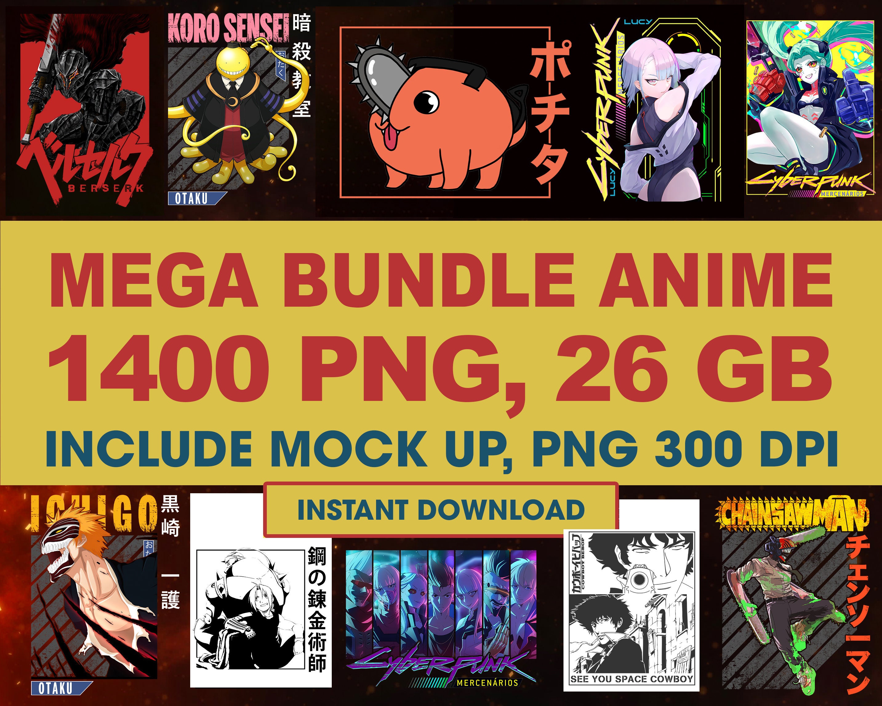 Anime Png Bundle - Etsy Anime Png Bundle - Etsy