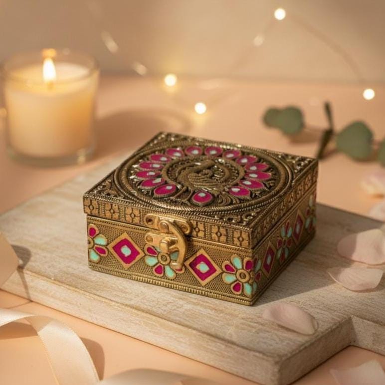 Indian Jewellery Box - Etsy Canada