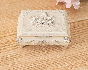 decorative jewelry box flower carved jewelry box indian jewelry storage box traditional jewelry box for women jewelry classic watch box