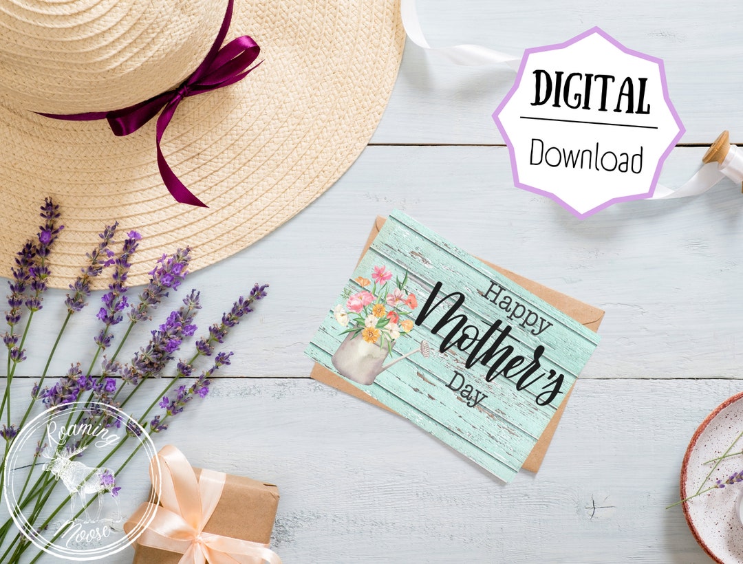 Printable Mother's Day Greeting Card Instant Download - Etsy