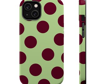 Funda para teléfono color salvia / Fundas magnéticas resistentes a los impactos