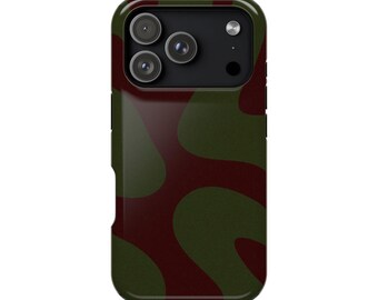 Funda para teléfono color oliva / Fundas magnéticas resistentes a los impactos