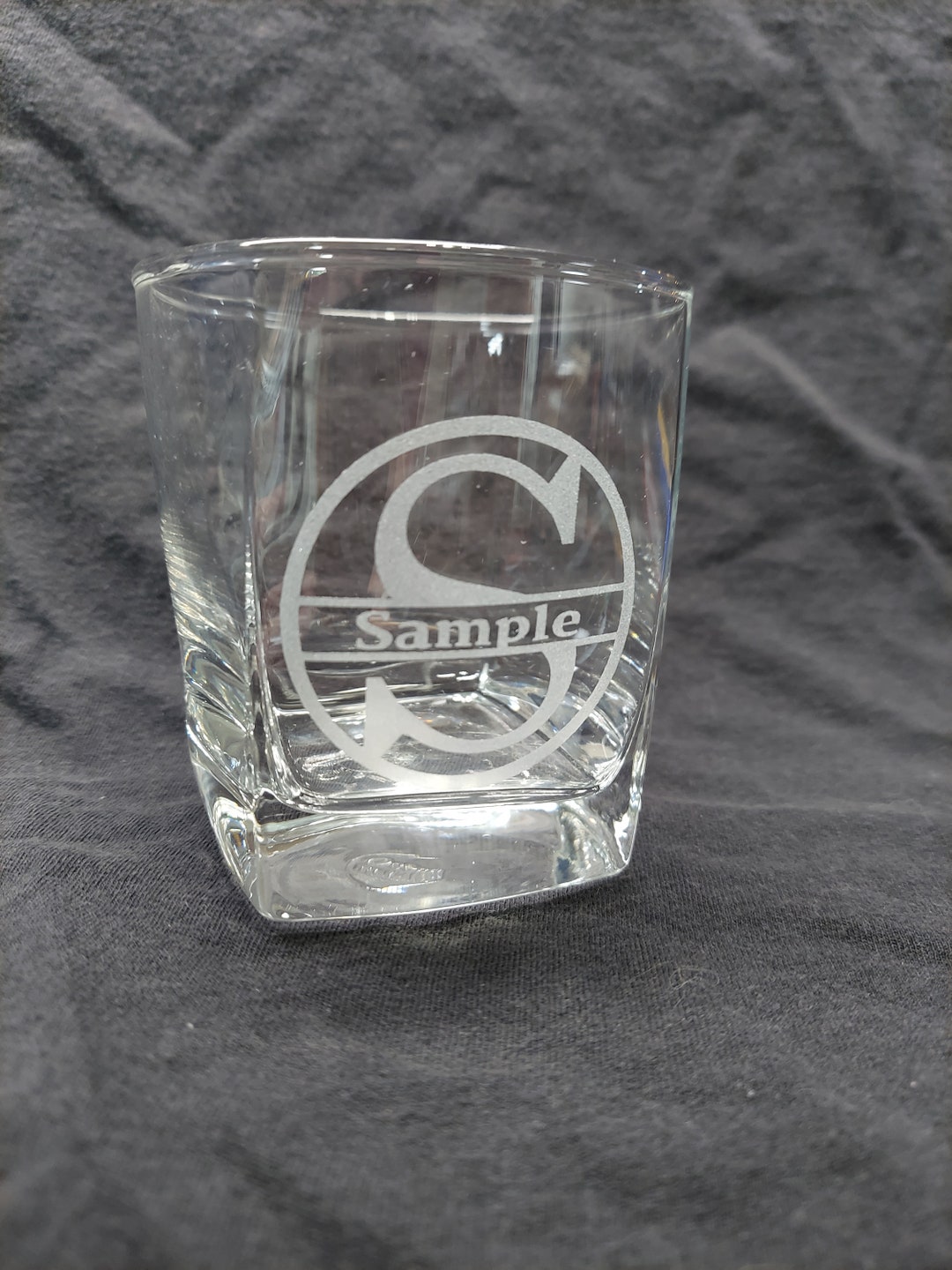 Personalized Engraved Monogrammed Rocks Glasses, 10oz Available Monogrammed Engraved Custom