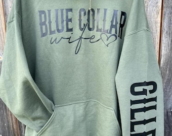 Blue collar wife Hoodies