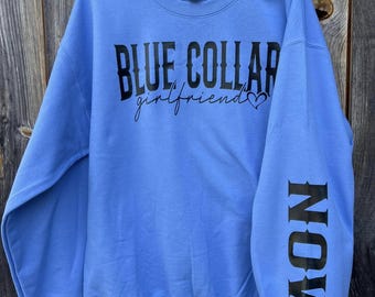Blue collar wife crew cut