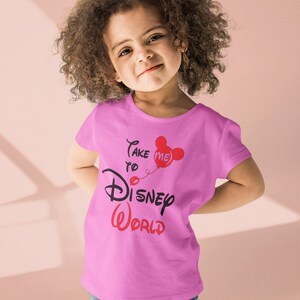 Take Me To Disney World, Disney Family Shirt, Minnie Star Glitter Shirt for Girls, Disney Ear Shirt, Family Matching Shirt