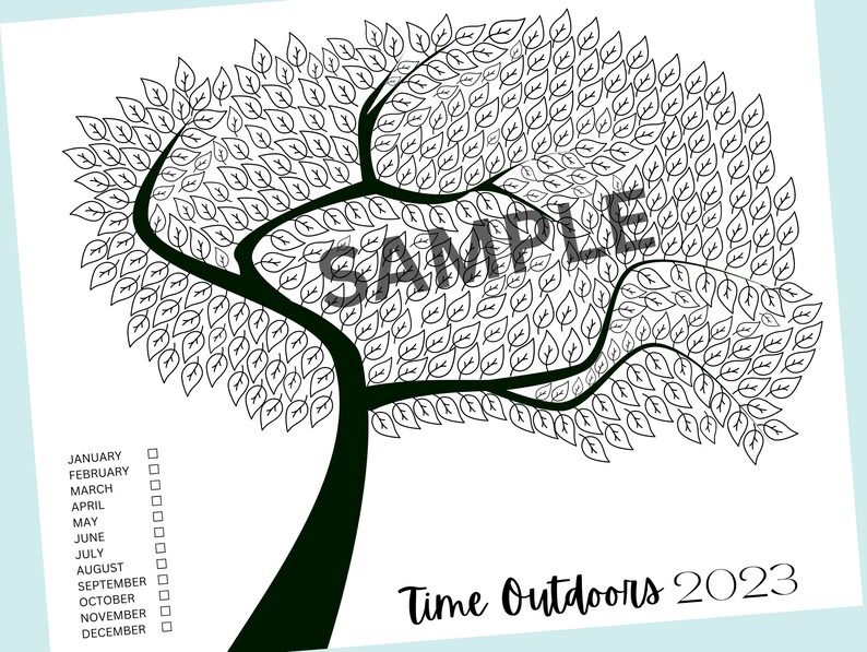 Tracker Tree Image Printable Tree Tracker 350 - Etsy