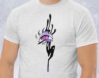 Demon Eye: camiseta clásica sutil Bi Pride y camiseta sin mangas musculosa de Cryptid Monster Drippy Eyeball