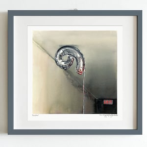 Liminal Space Art Print - Moody Wall Art of Metallic Balloon Print / Nostalgia Liminal Space / Creepy Emptycore / Strange Artwork