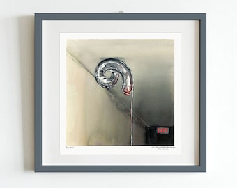 Impresión artística del espacio liminal: arte mural melancólico con globos metálicos impresos / Nostalgia del espacio liminal / Vacucore espeluznante / Obra de arte extraña