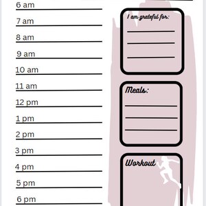 Simple Customizable Daily Planner