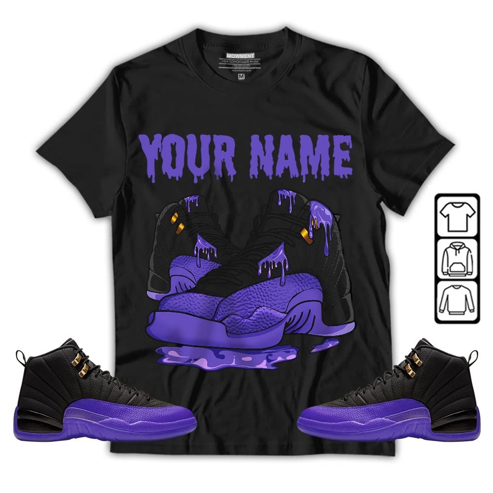 Custom Painted Jordan 12 Retro Sneakers - Ombre Gradient Shoes – B