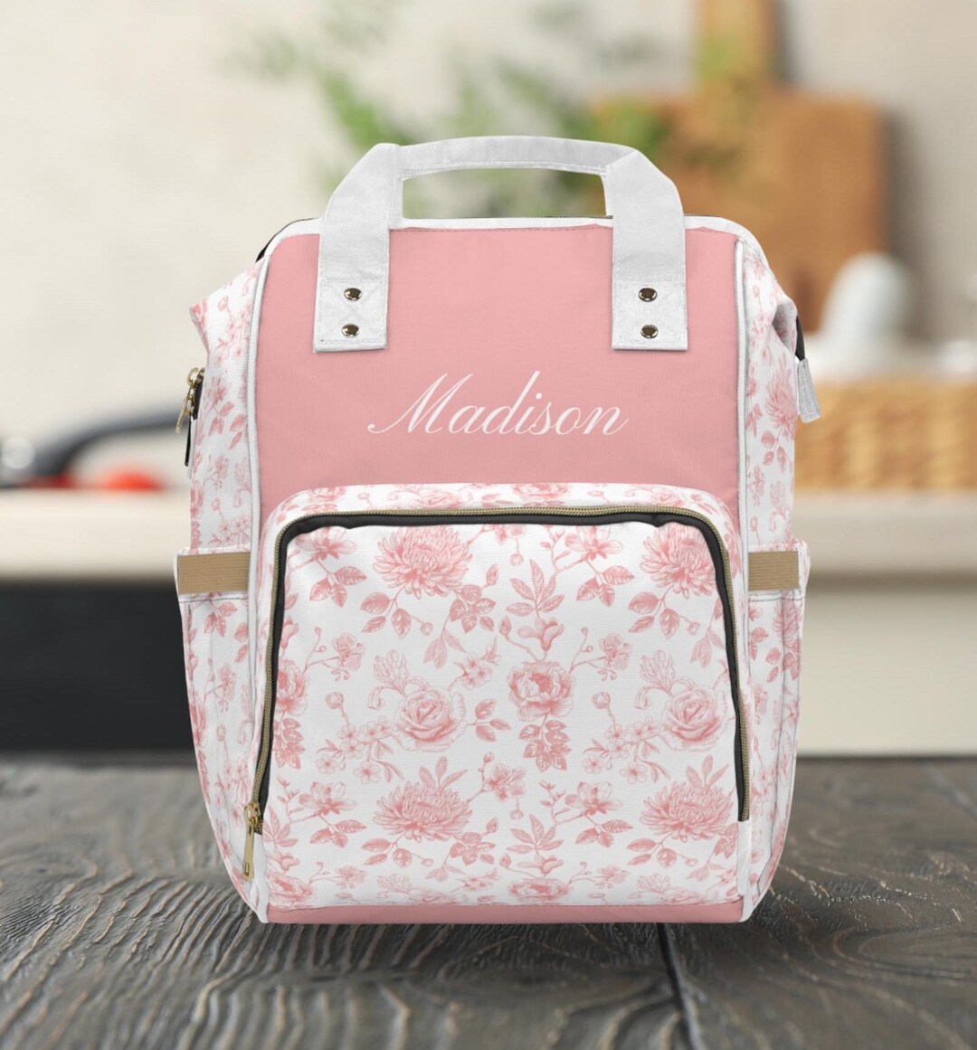 Swift Floral Peache Diaper Bag