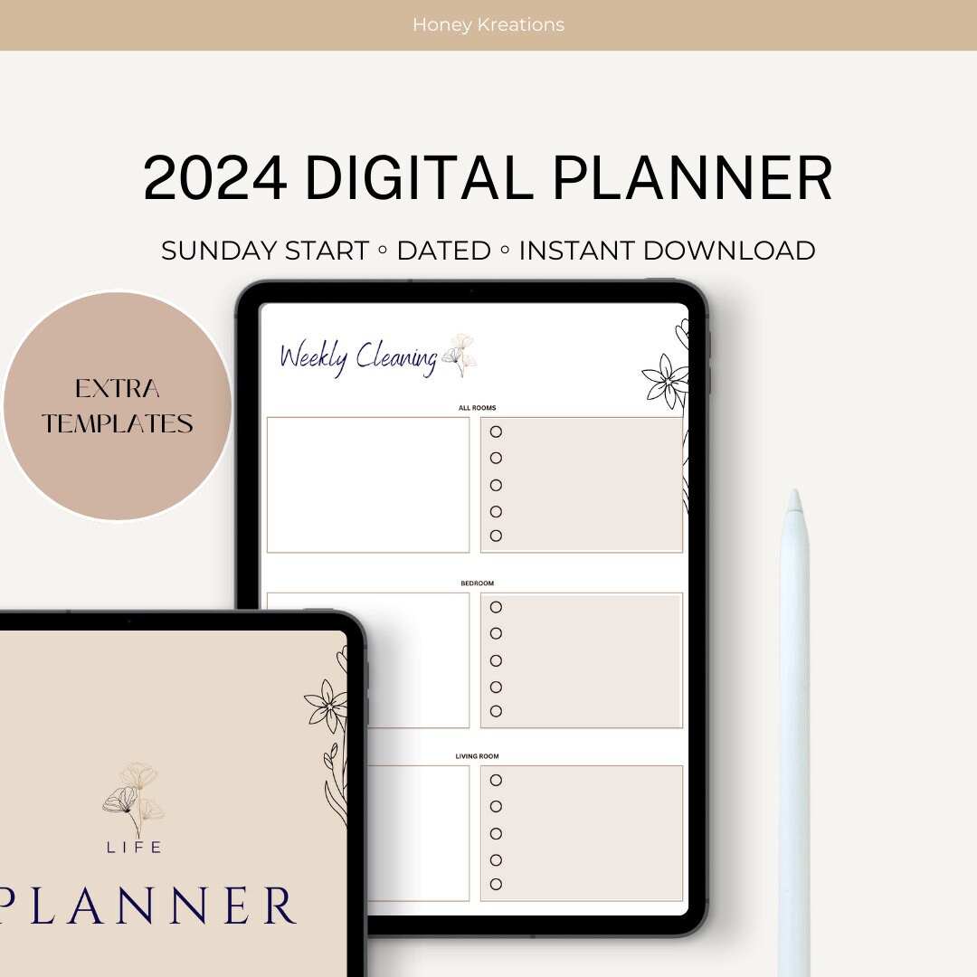 Life Planner | Dated Planner | Sunday Start | Daily Planner | Weekly ...