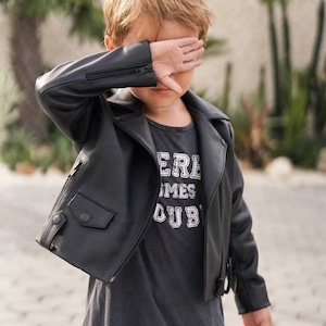 Kids Leather Vest Etsy