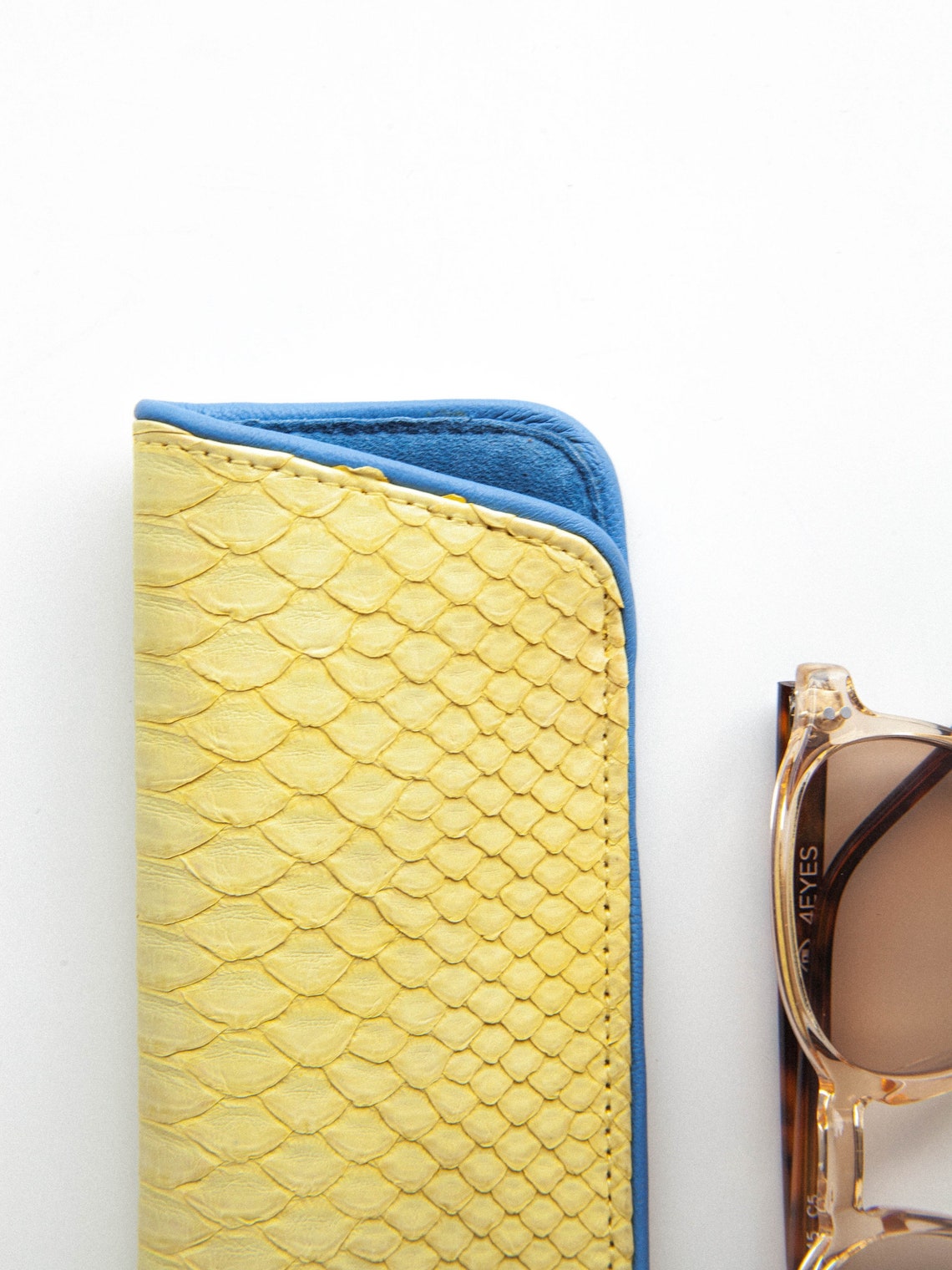 Glasses Case Python Skin Reading Glass Case - Etsy